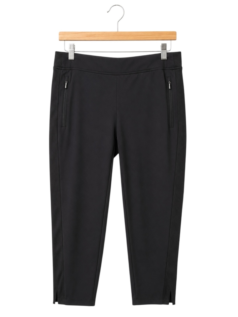 Chico’s Zenergy‎ Pull On Ankle Pants Black Athletic Travel Comfort Size 16R XL